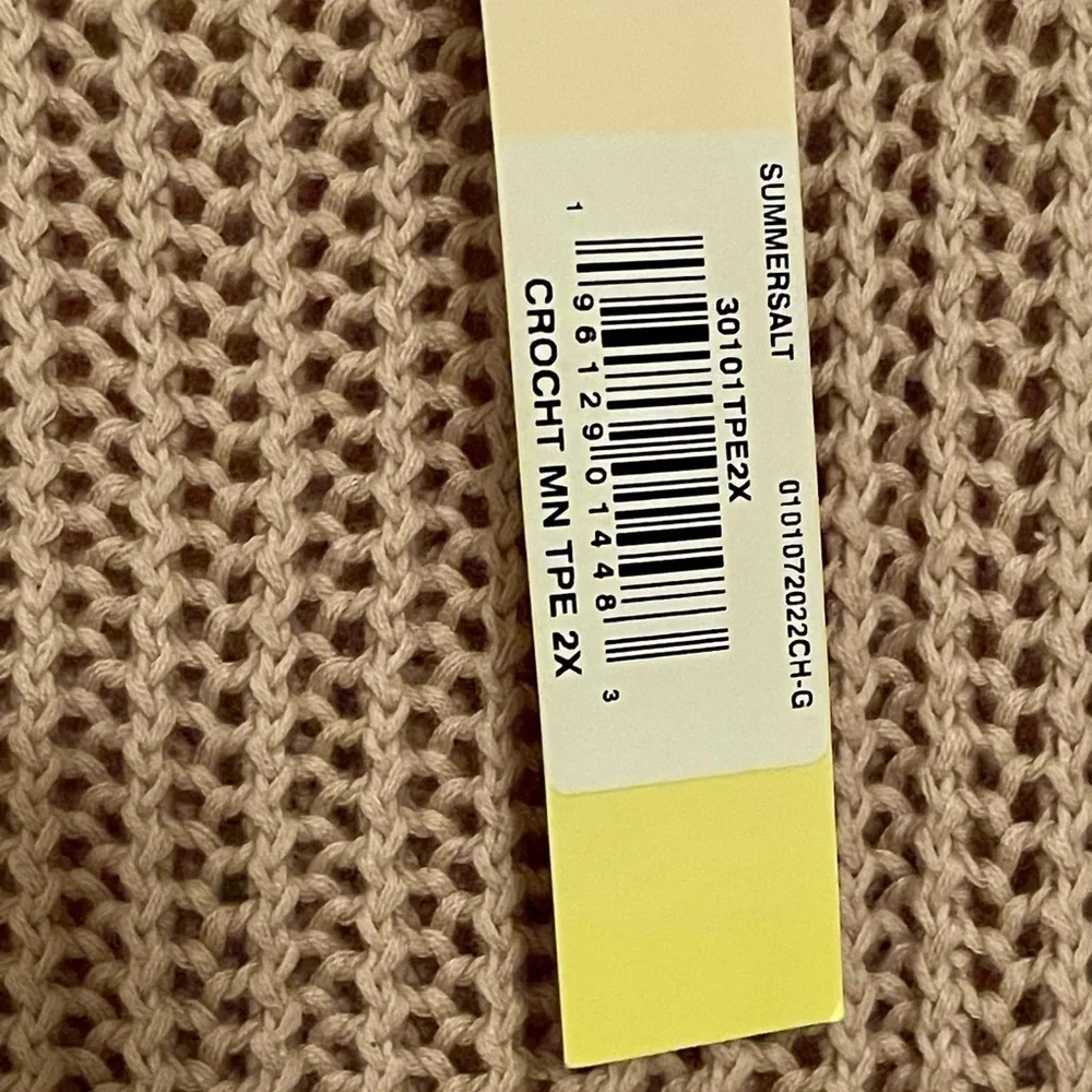 Summersalt Crochet High Neck Dress/Swim Cover Up, Open Knit NEW W TAGS, 2XL - Picture 8 of 14